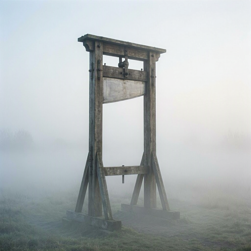 A large guillotine .